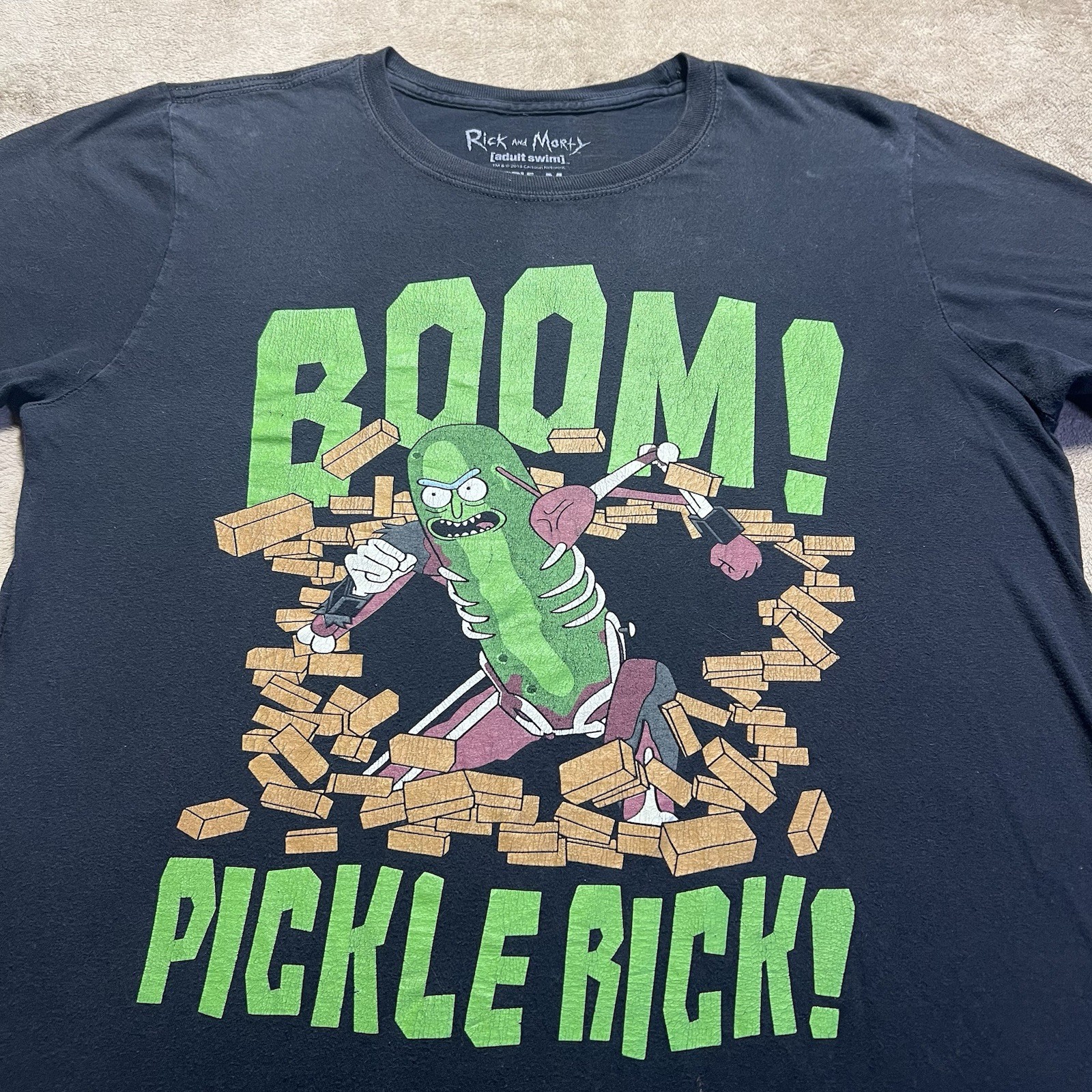 Rick and Morty T Shirt Mens M Pick Rick Adult Swim TV Show Graphic Cartoon Funny gallery