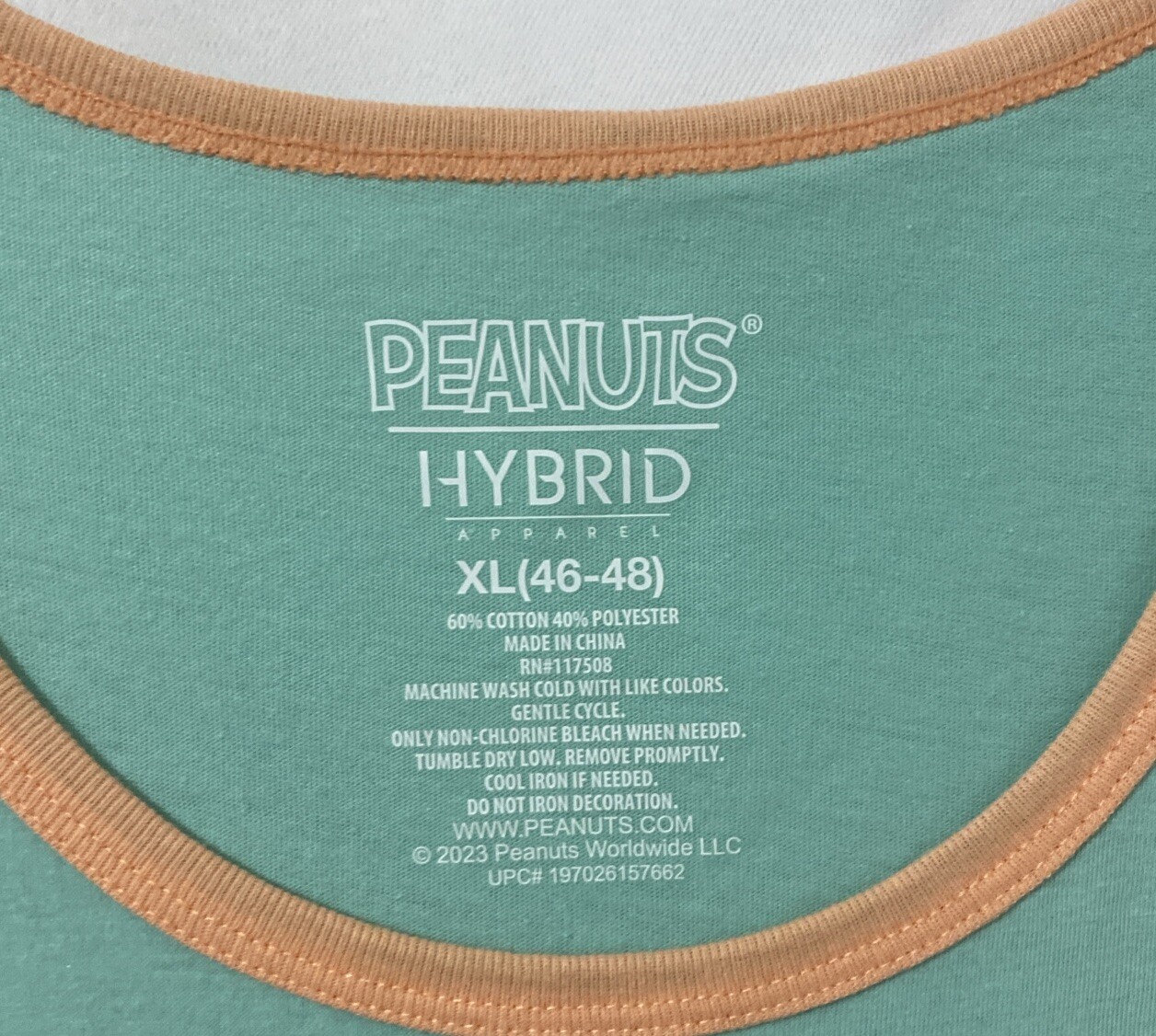 Peanuts Snoopy Men's Pride Tank Top Shirt “Vibes” Aqua XL (46-48) NWT gallery