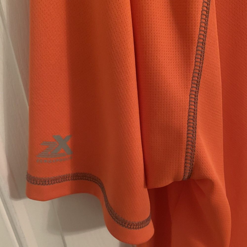 ZeroXposur Mens Tee Shirt XXL Sun Protection UPF 50+ TShirt Orange Short Sleeve gallery