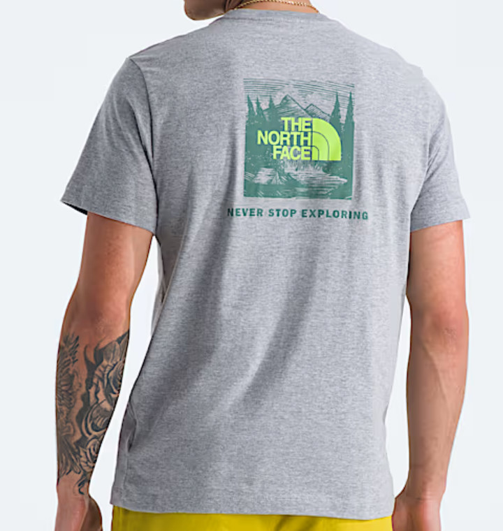 The North Face Men's Short Sleeve Core Celebration Box NSE Tee Gray Size M NWT gallery