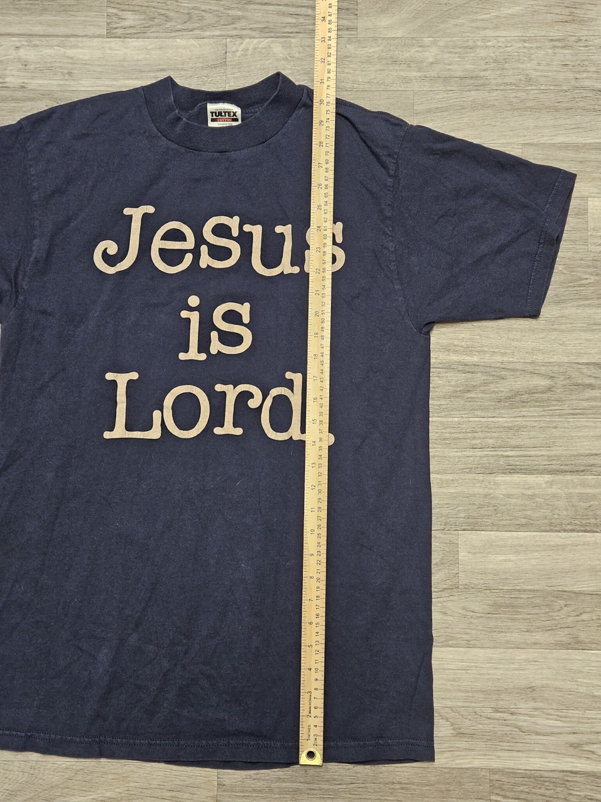 Vintage Jesus Is Lord. Duh T-Shirt Size Large Blue God 90s gallery