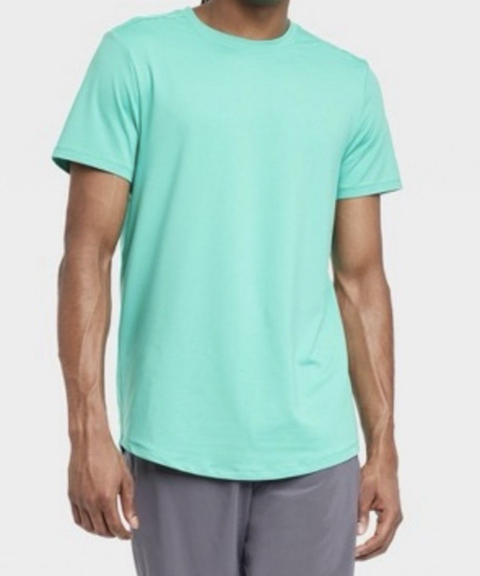 Men’s Soft Gym Shirt All In Motion Green Short Sleeve Choose Size gallery