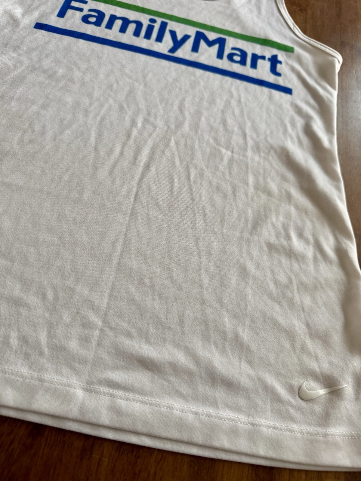 Family Mart Konbini Convenience Store Japan Women Nike Dri-Fit White Top Small gallery