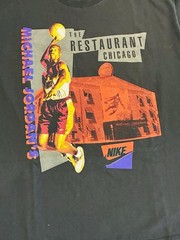 Vintage 90s NIKE Michael Jordan Restaurant Nike T Shirt Made In USA Size XXL