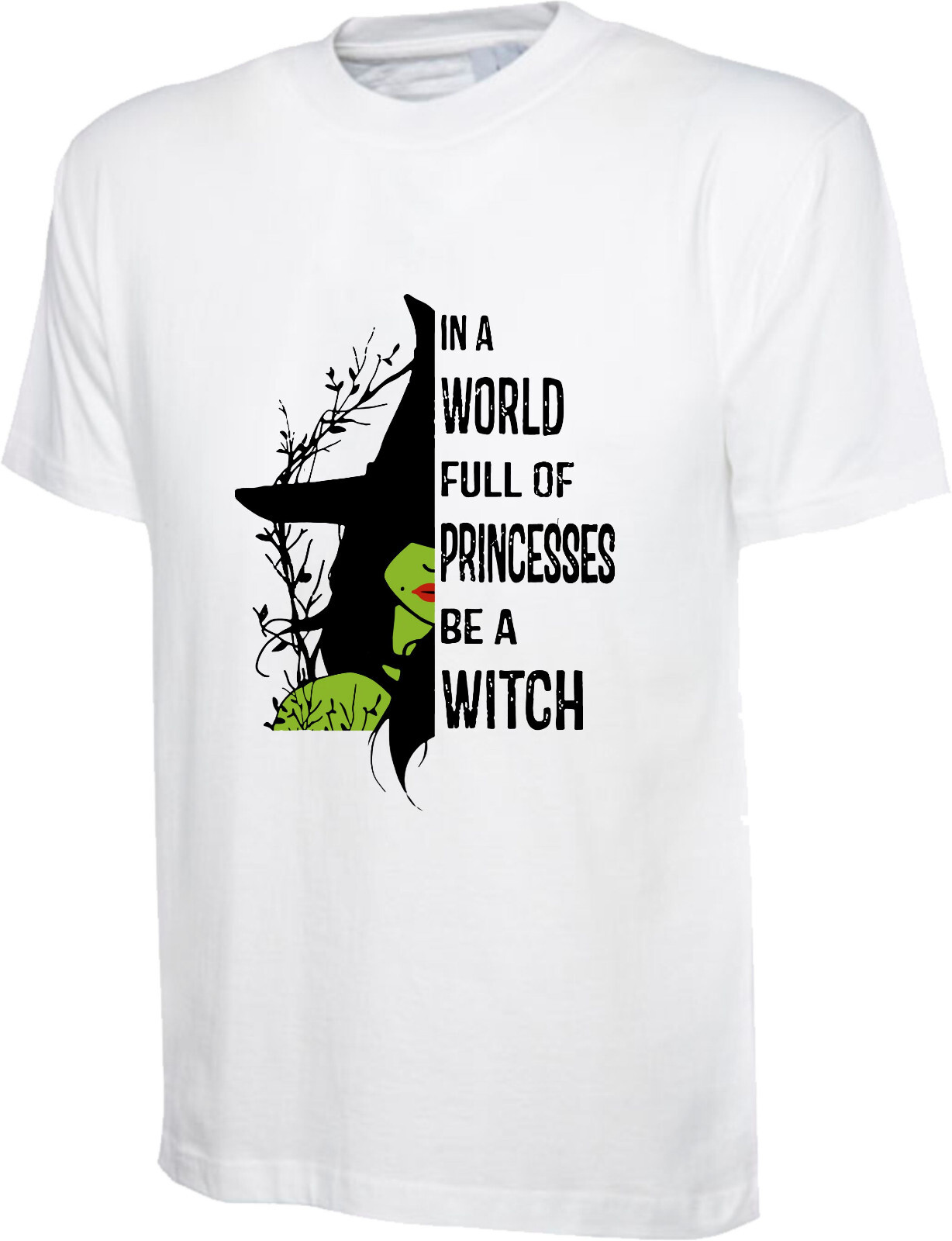 In A World Full Of Princesses Be A Witch Halloween T-Shirt Basic Witch Tee Top gallery