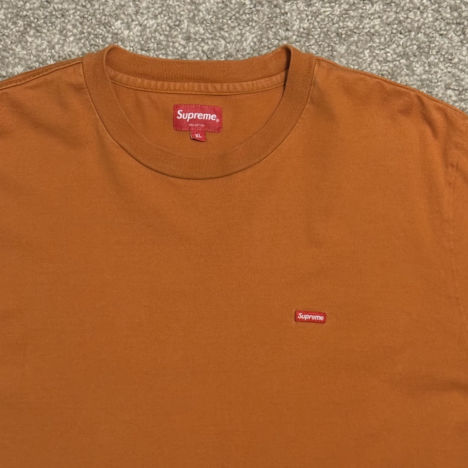 SUPREME Small Box Logo T Shirt Size XL orange gallery