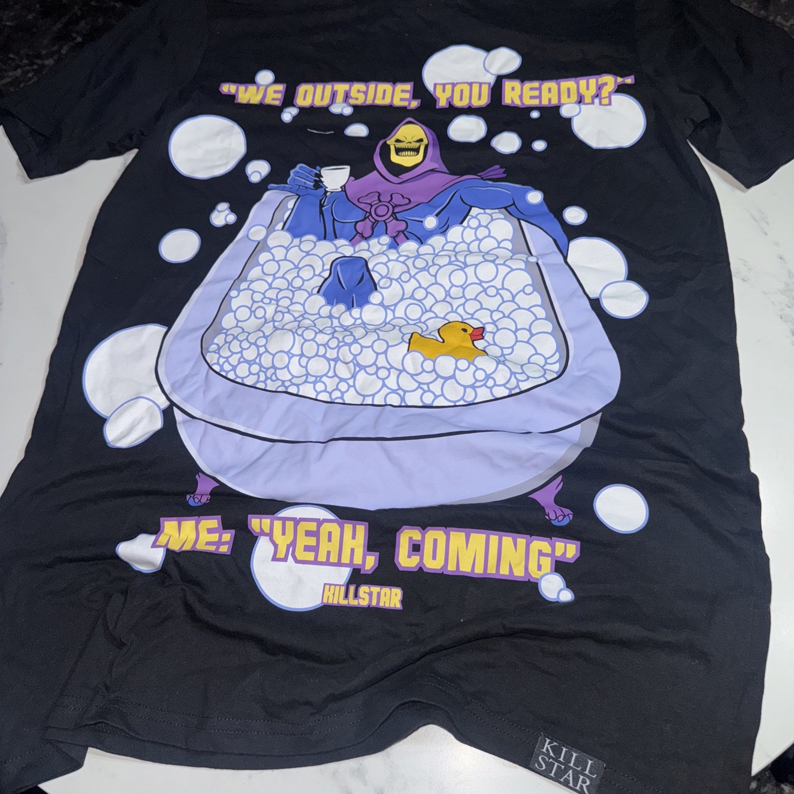 KILLSTAR x Skeletor "we Outside, You Ready" Sz MD Shirt Masters Of The Universe gallery
