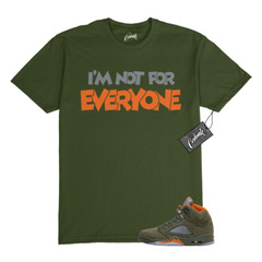 5 Olive Army Solar Orange Black Grey T Shirt Match N4E
