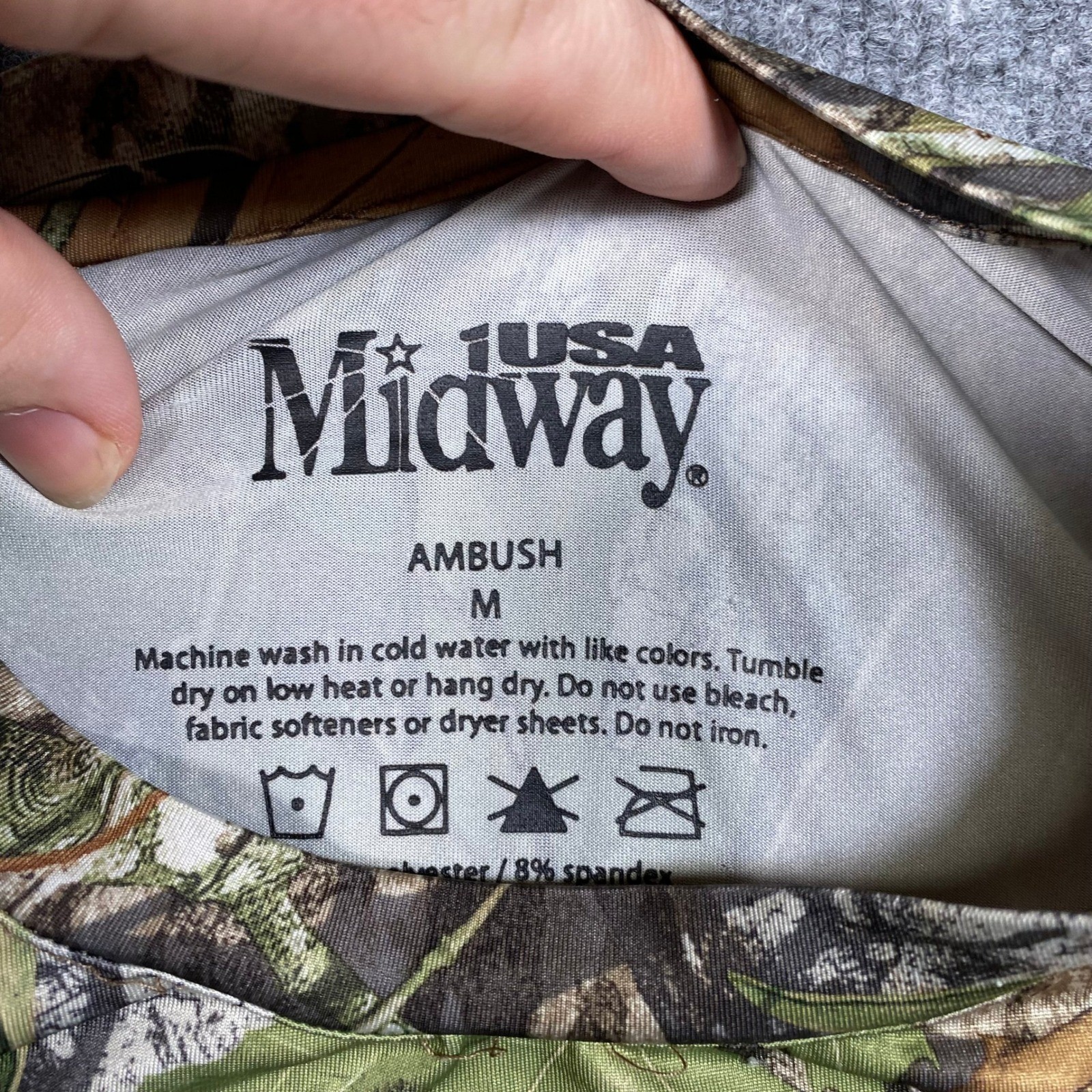 MidwayUSA Ambush Mens Medium Mossy Oak Obsession Camo Performance T-Shirt Raglan gallery