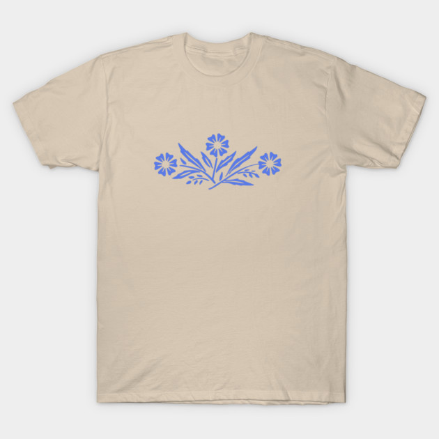 Cornflower Blue T-Shirt Vintage Pastel Aesthetic Blank Solid Plain Unisex Tee gallery