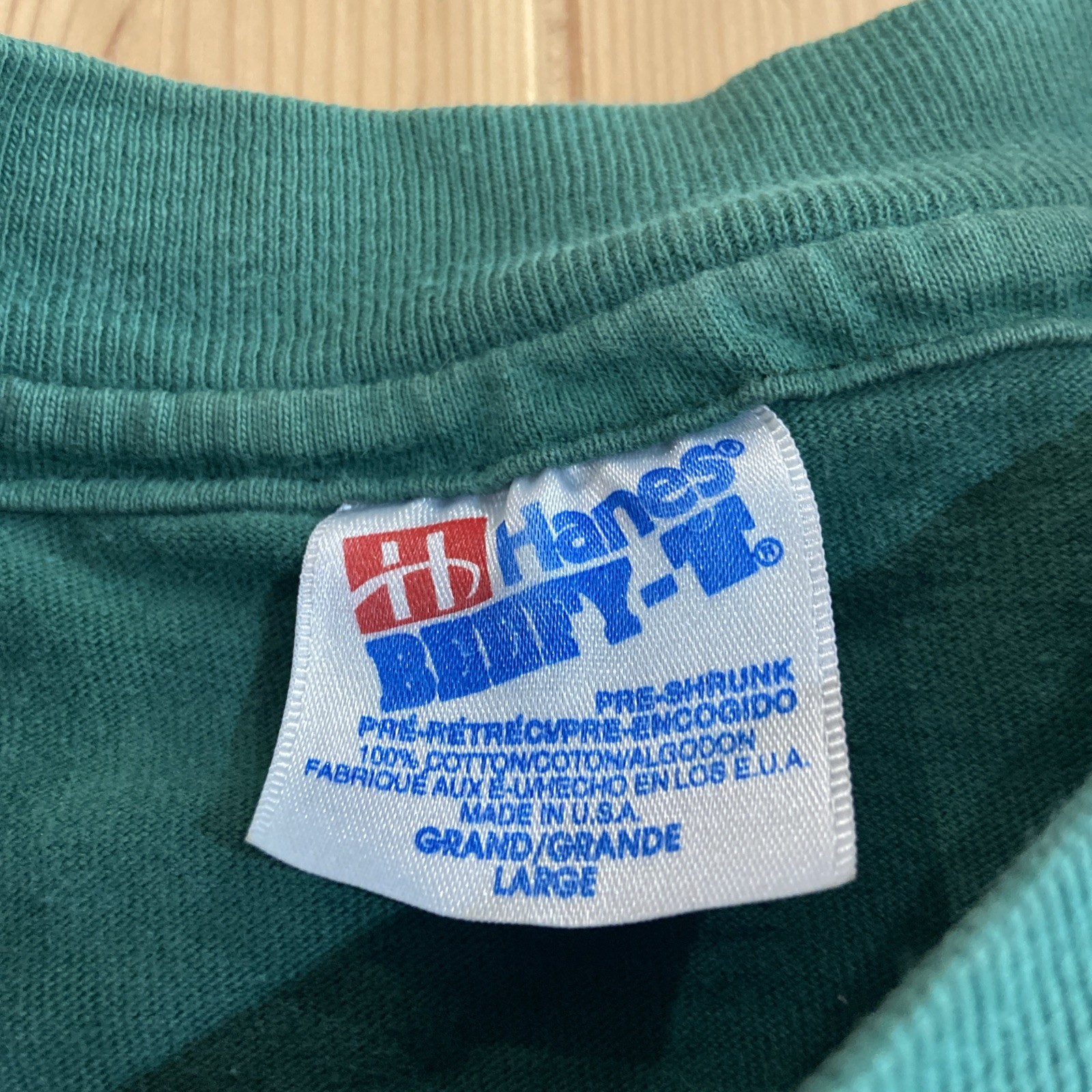 Vintage Hanes Beefy Green Poison Dart Frog Nature T Shirt L Single Stitch Vtg gallery