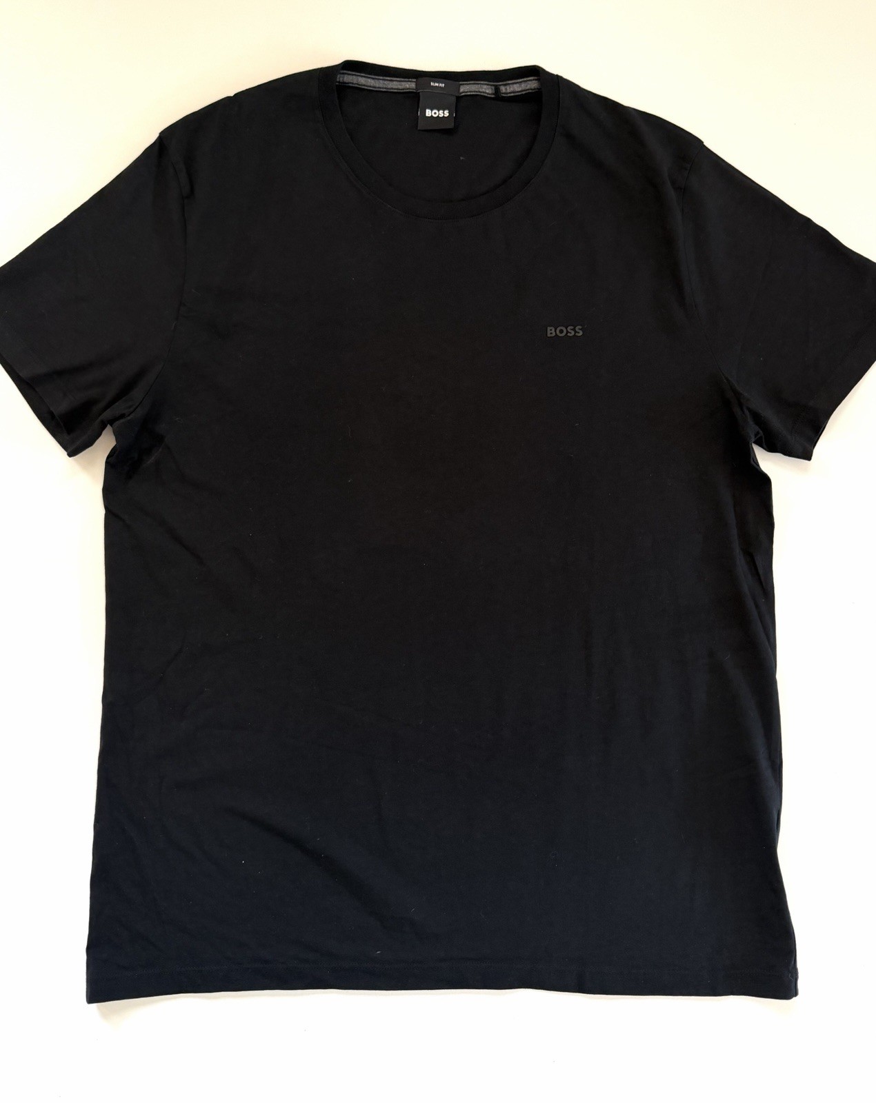 Hugo Boss Shirt Black Slim Fit Muscle Tee Luxury T-shirt Casual Men’s XXL gallery