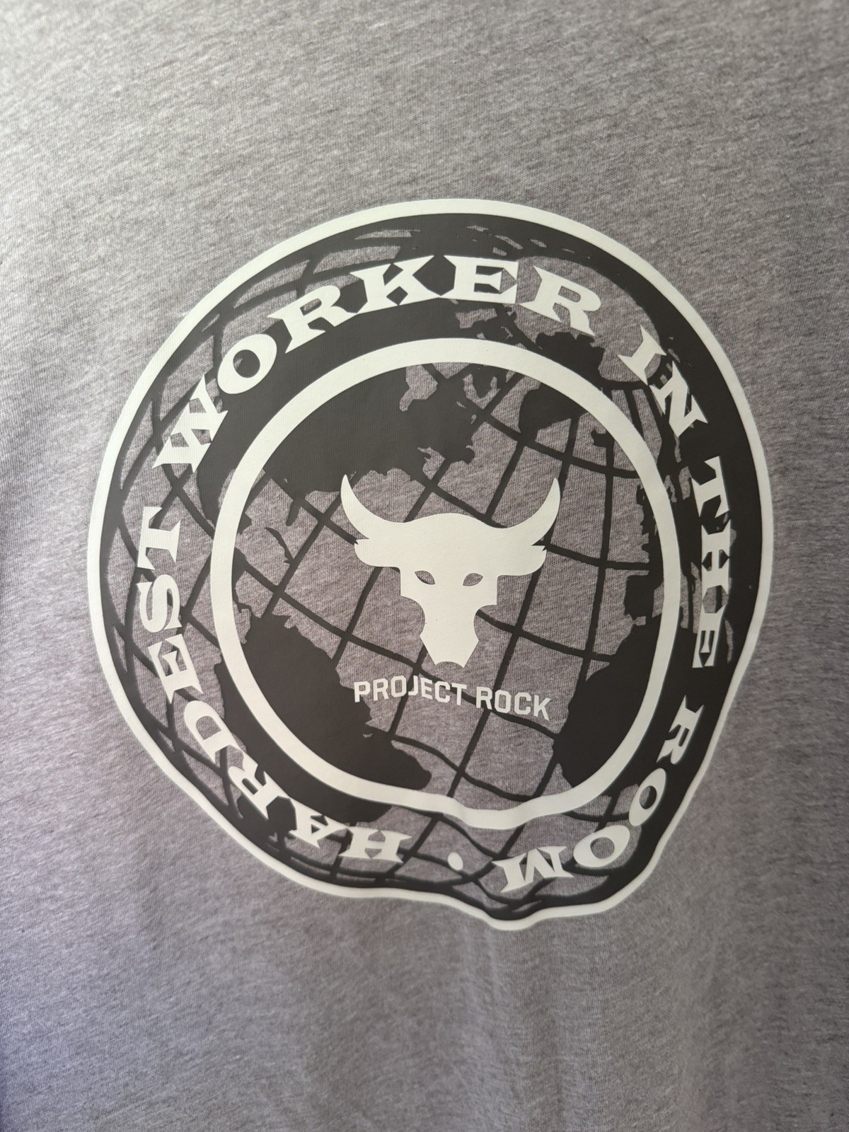 Under Armour Project Rock Shirt Mens Large Gray Short Sleeve gallery
