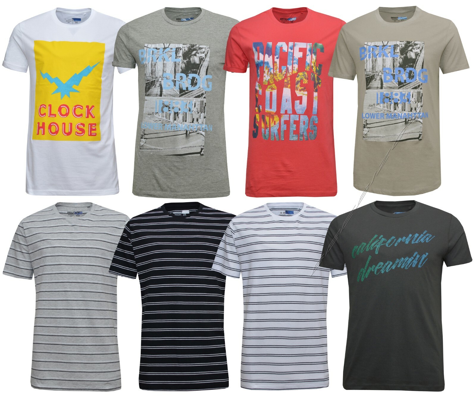Mens Short Sleeve T-shirts 100% Cotton 19 Designs Printed Crew Neck Top XS-6XL gallery
