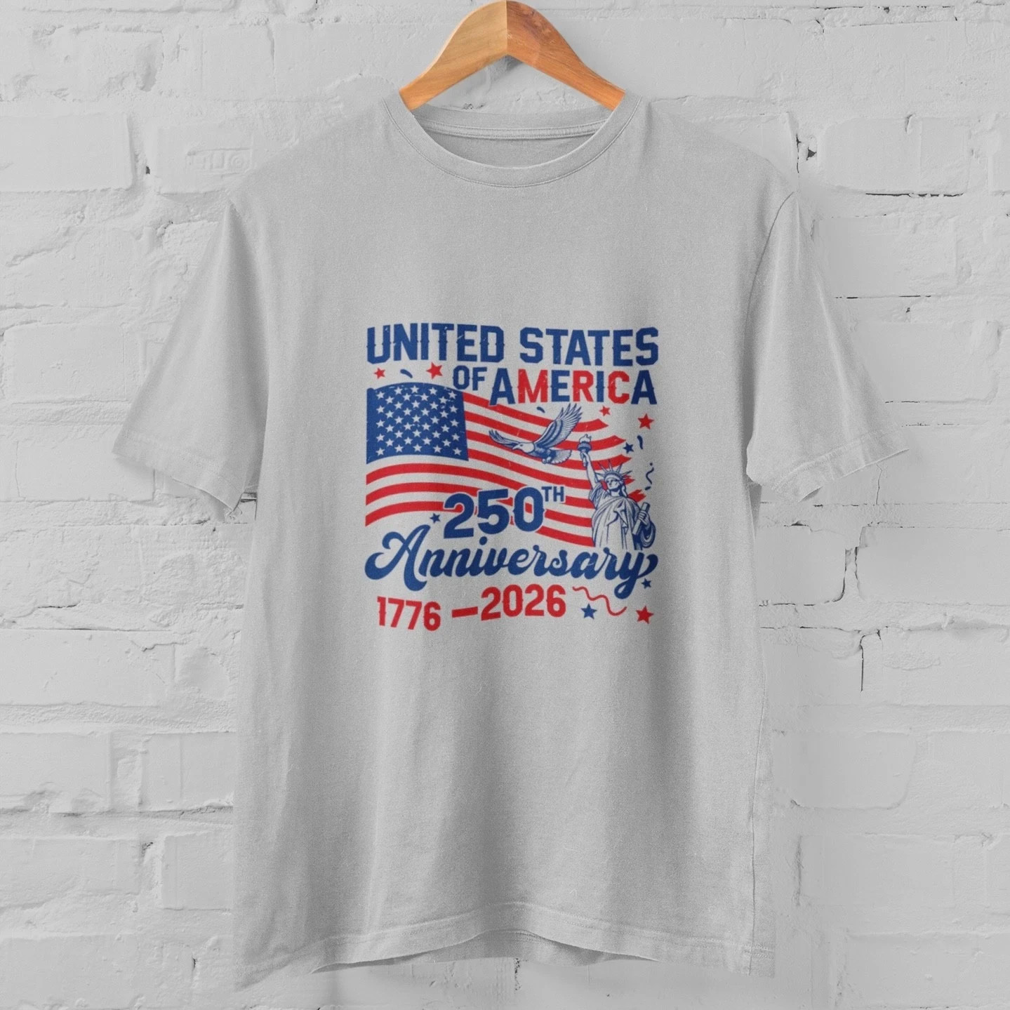 USA 250th Anniversary Shirt Patriotic America Flag T Shirt 1776 2026 gallery