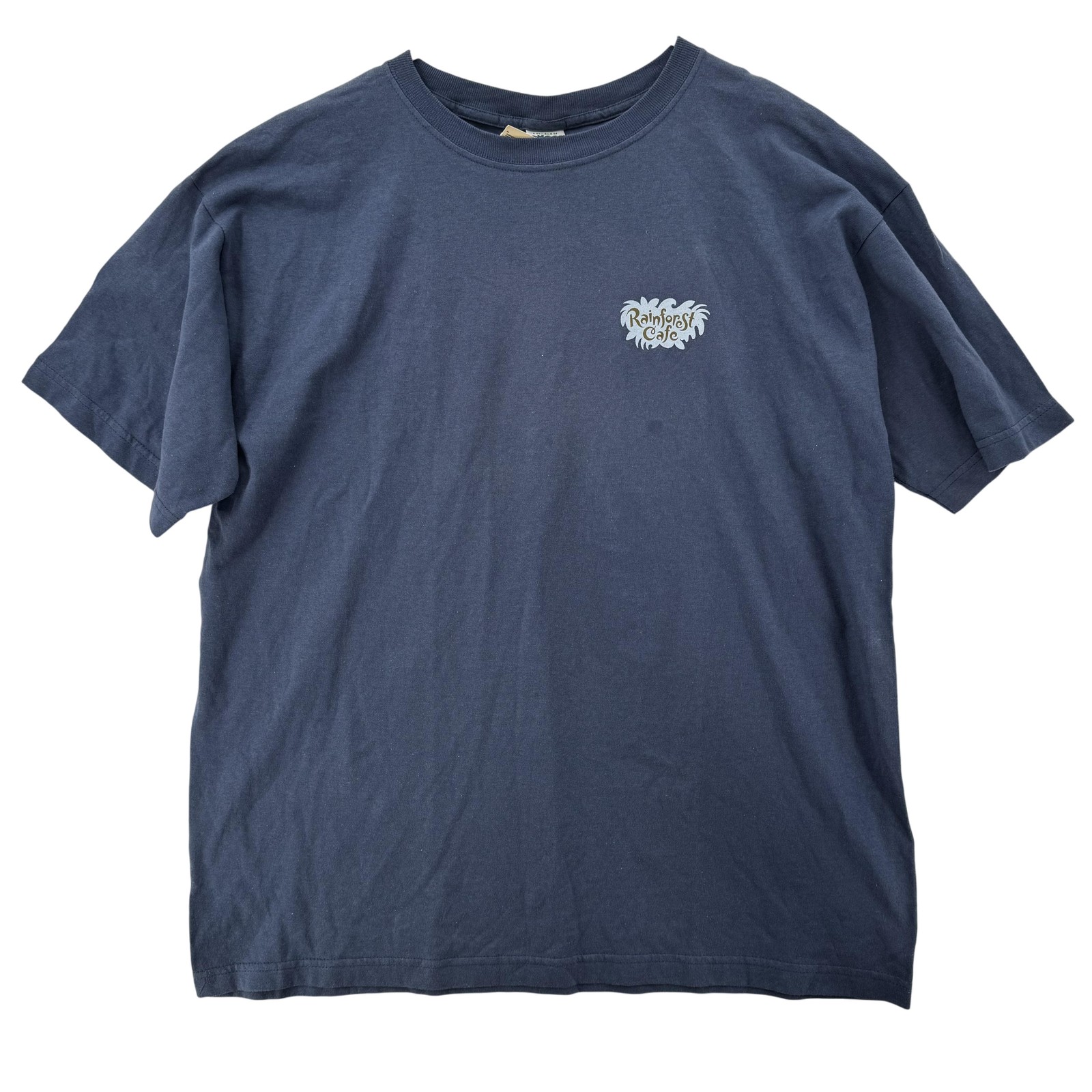 VTG Rainforest Cafe Shirt Mens XL Blue Las Vegas Souvenir Nature Graphic Cotton gallery