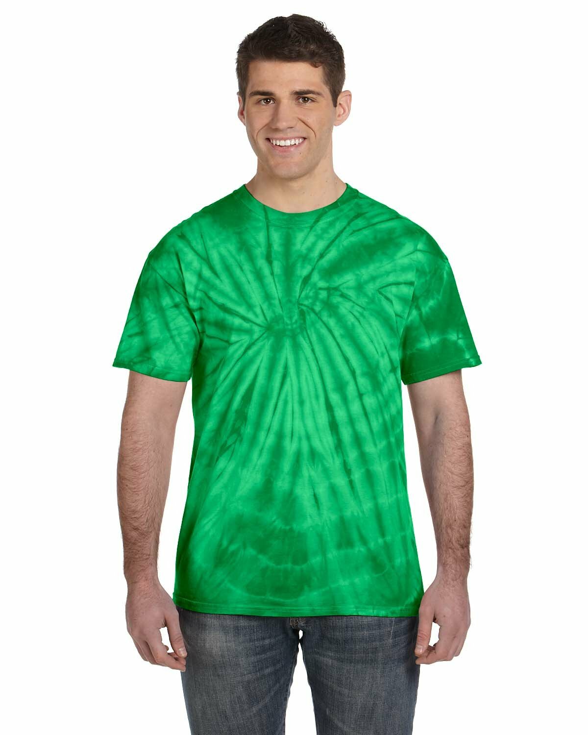 Tie-Dye Adult 5.4 oz. 100% Cotton Short Sleeves Spider T-Shirt CD101 S-5XL