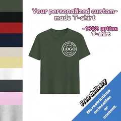Customized text design, printed on personalized T-shirts.Design and print by you
