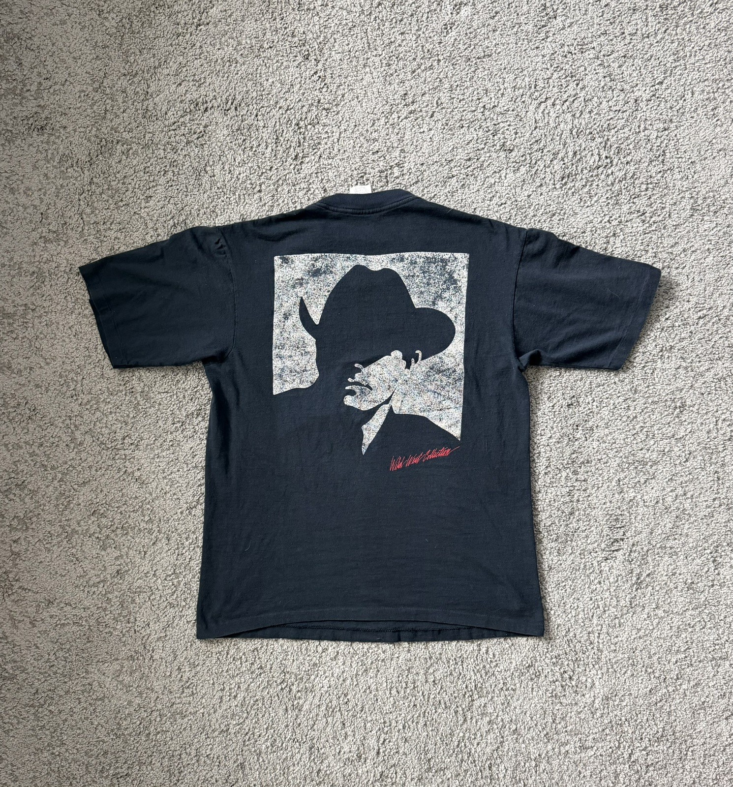 Vintage 90's Marlboro Cowboy Wild West Single Stitch Faded Black T-Shirt gallery