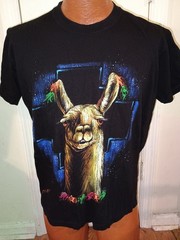 Peru Llama Men’s Large Black Short Sleeve T-Shirt.
