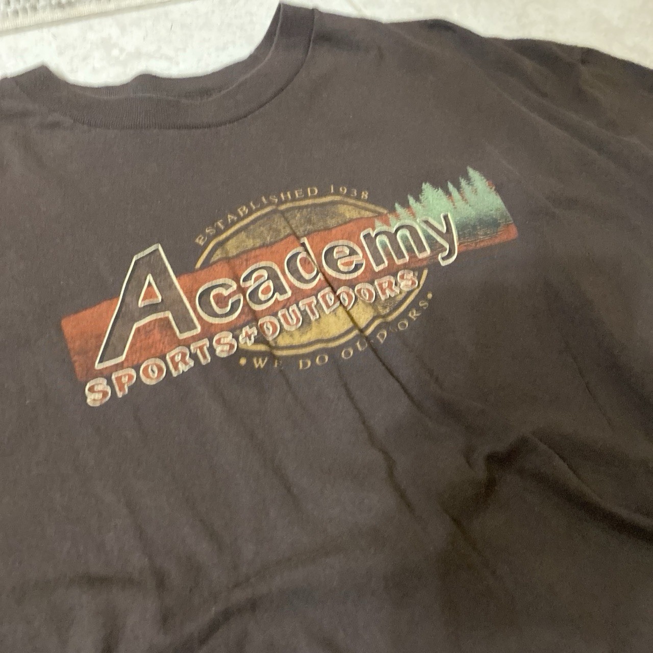 Alstyle Apparel & Activewear Men's Brown Logo Graphic Crew Neck T-Shirt 2XL gallery