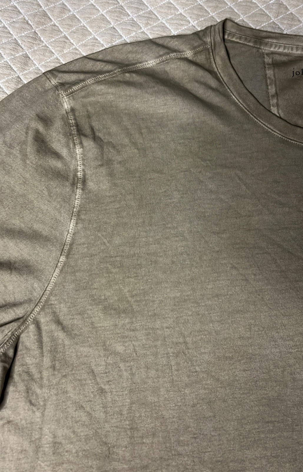 John Varvatos T-Shirt Men's Olive Green Short Sleeve 100% Cotton Size XXL NWOT gallery