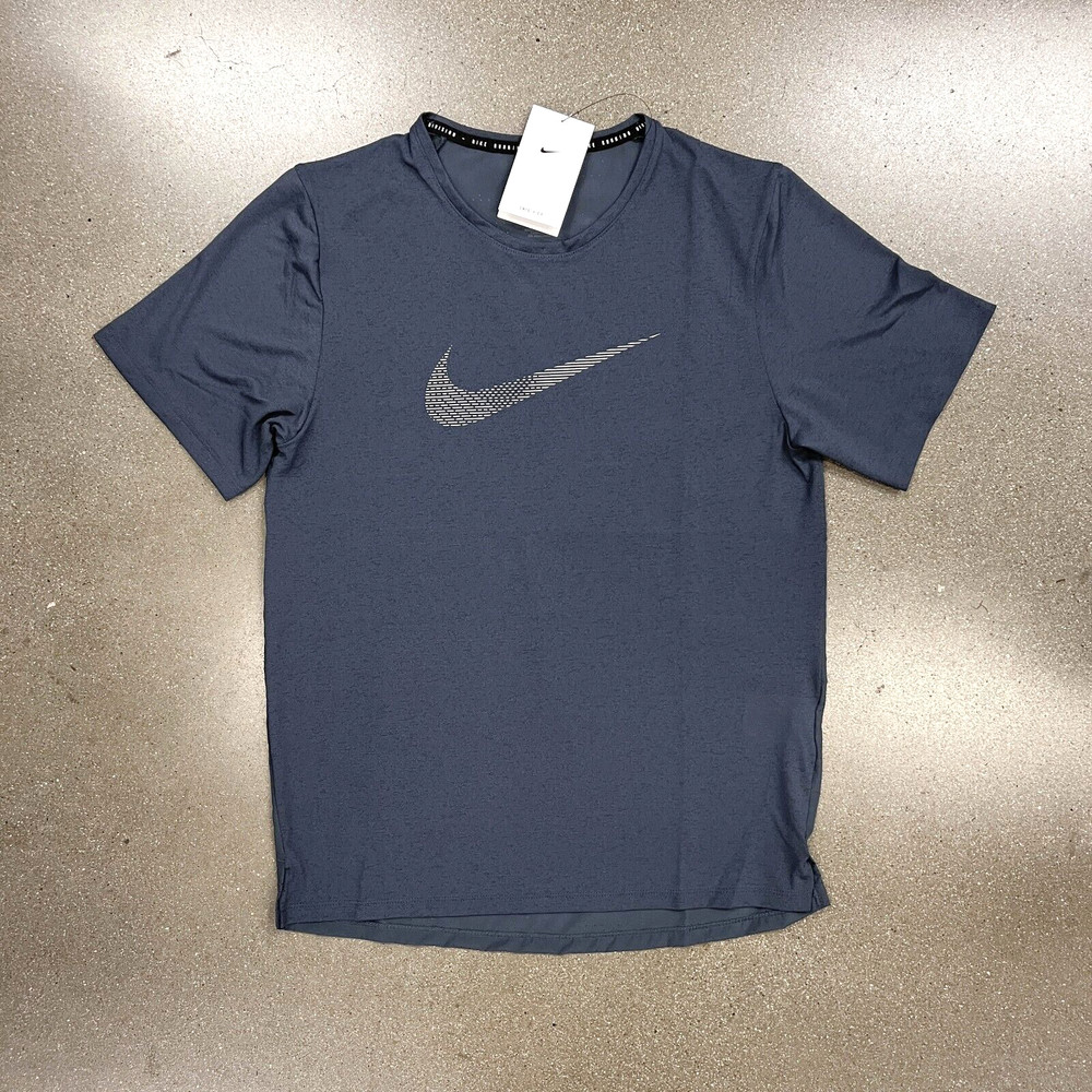 Nike Men’s Dri-FIT Running Division Miler Tee Shirt DR8766-437 Blue NWT Size M