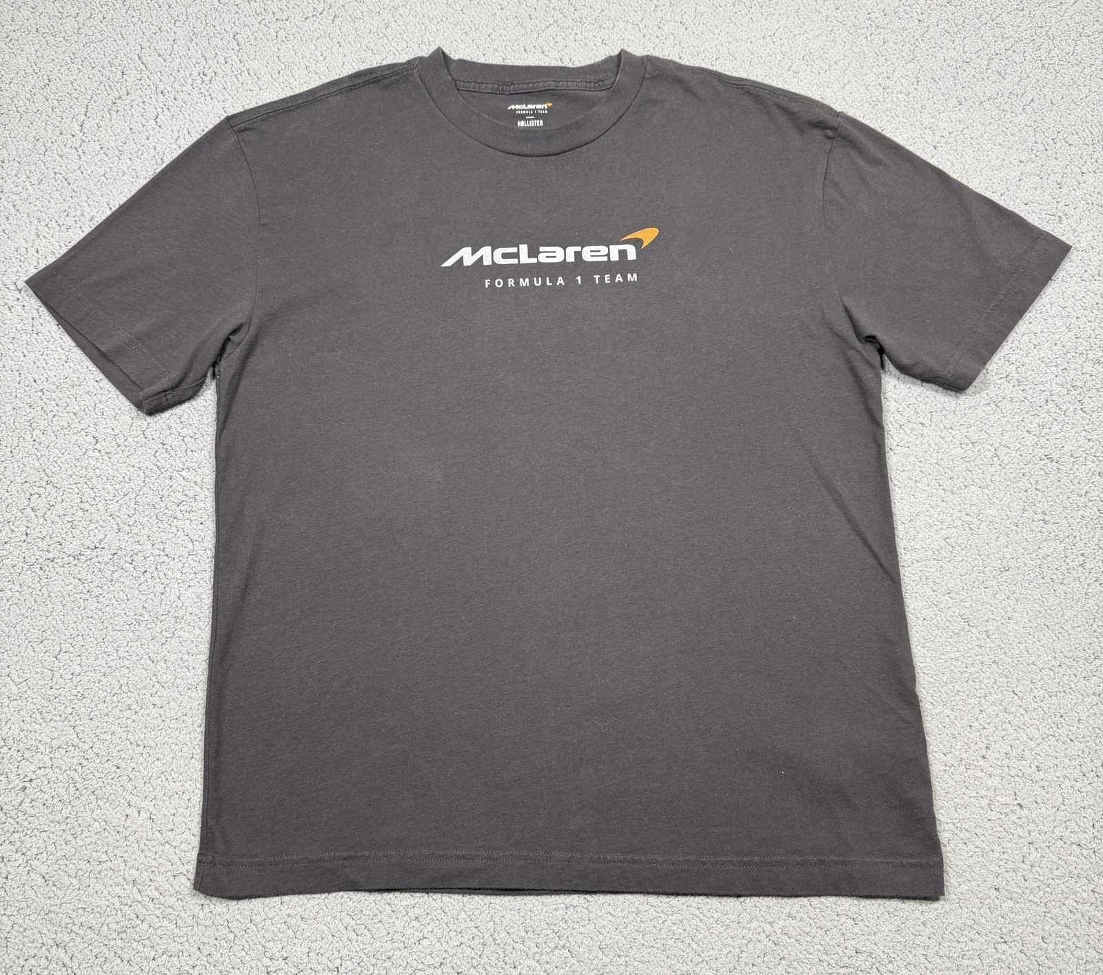 Hollister McLaren F1 Team Shirt Mens Medium Gray Las Vegas Racing Graphic Tee gallery
