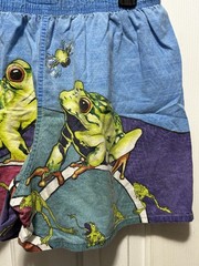 VTG 90s BUDWEISER MENS LARGE GRAPHIC BOXER SHORTS FROGS BUD WEIS ER