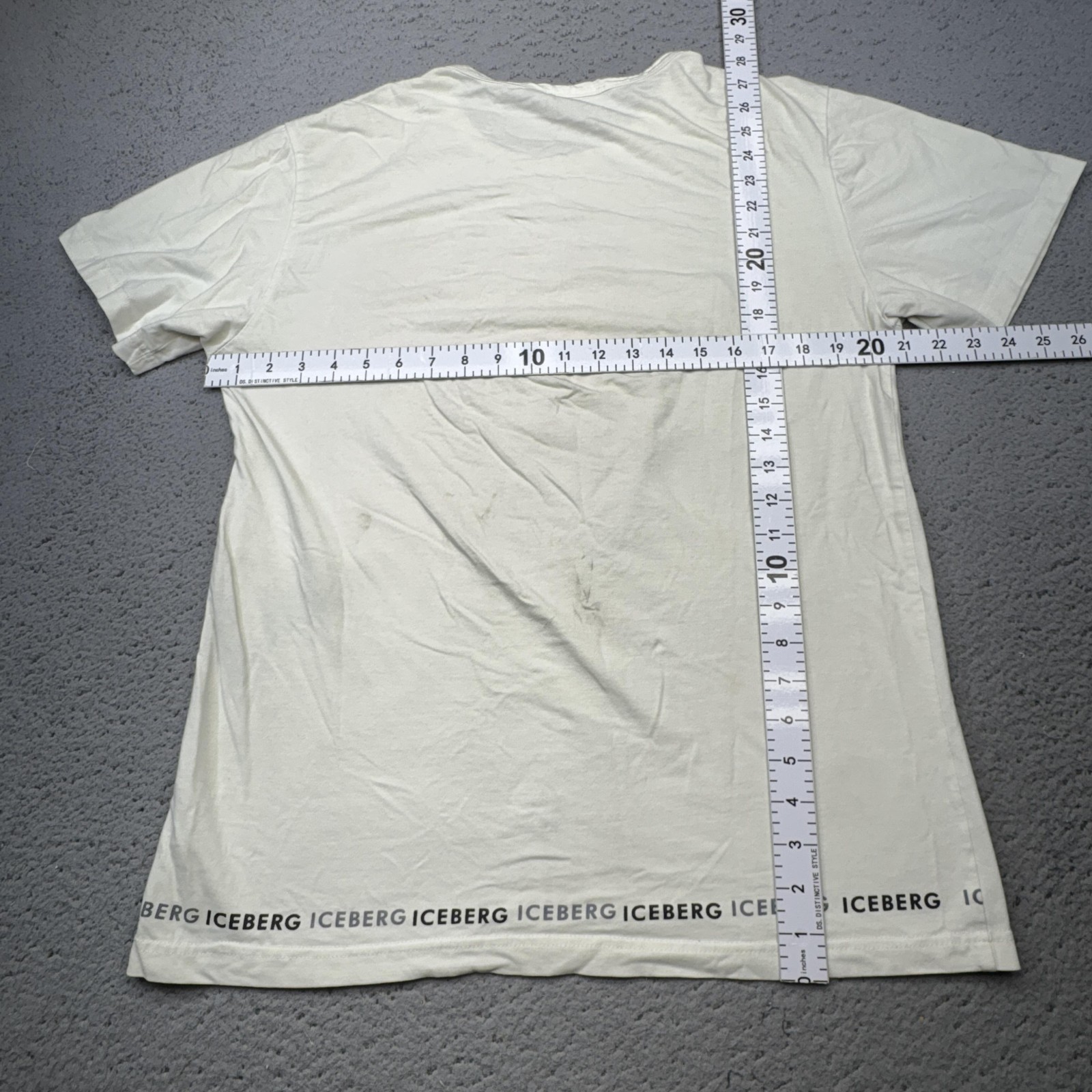 Iceberg Shirt Mens 2XL White Graphic Short Sleeve Crewneck Made In Italy gallery