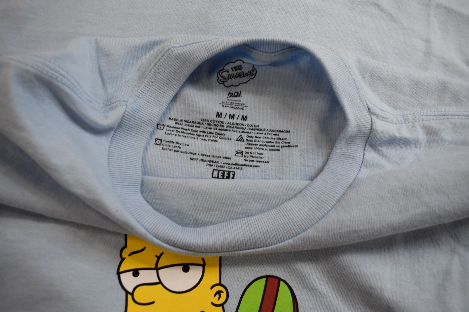 Neff x The Simpsons Mens Bart Simpson Double Sided Shirt New S-XL gallery
