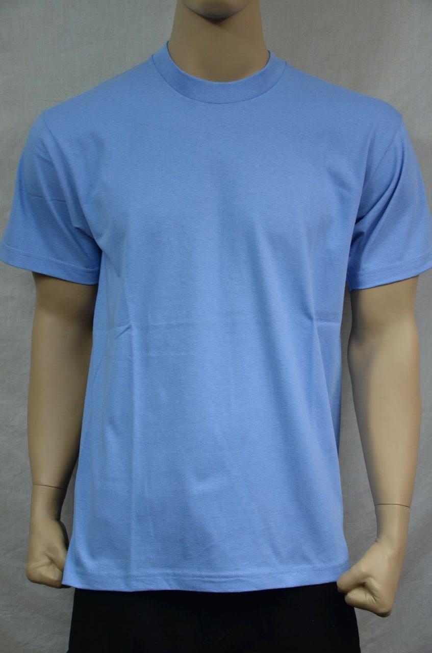 1 NEW PRO5 SUPER HEAVY WEIGHT T-SHIRT SKY BLUE TEE PLAIN BLANK COTTON S-7XL gallery