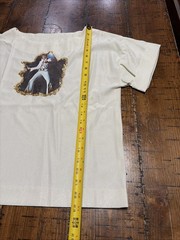 Handmade Elvis Presley Inspired Sheer White Graphic Shirt Adult Unisex