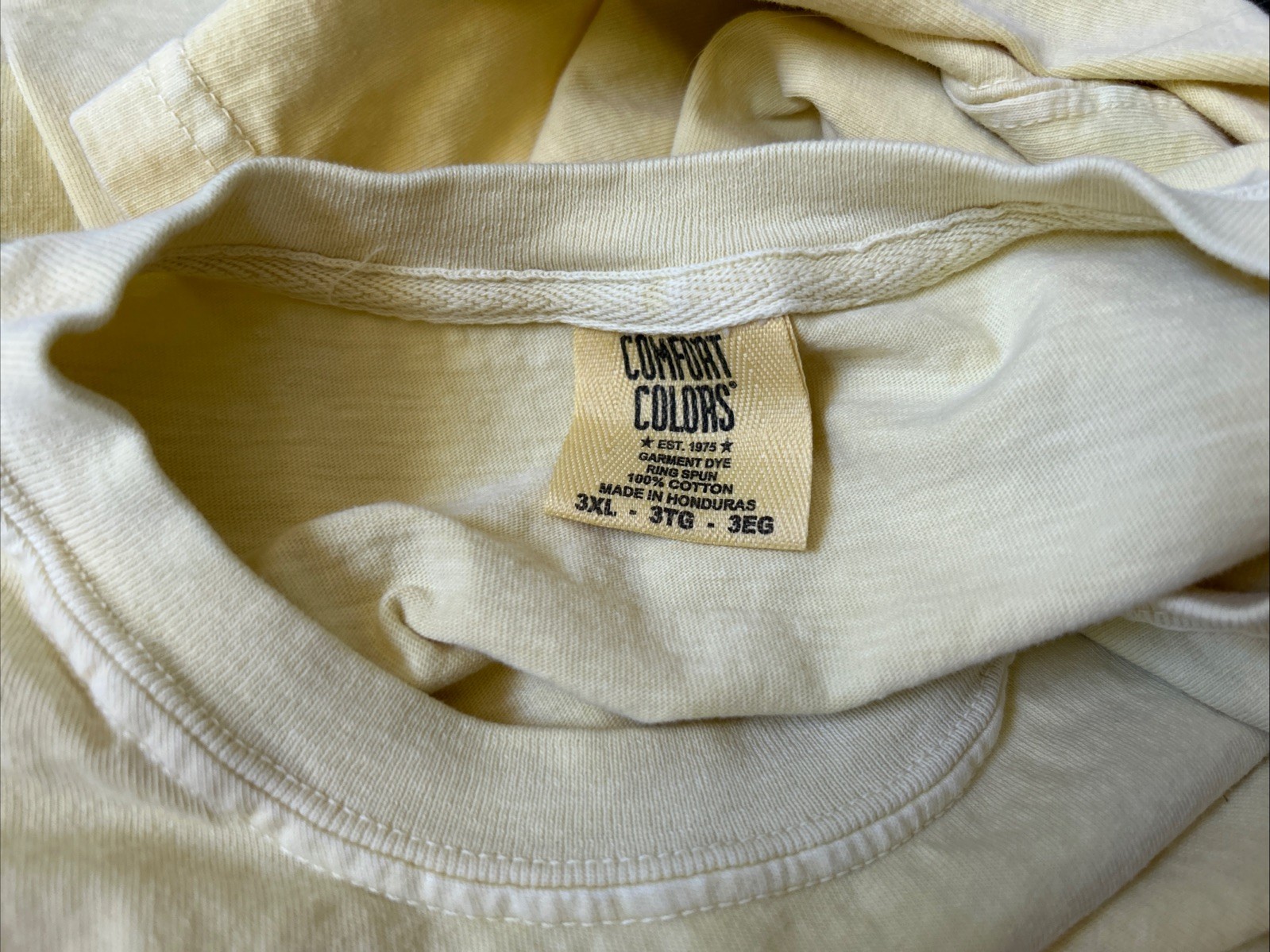 Comfort Colors Yellow Pocket Tee Unisex Short Sleeve Heavyweight T-shirt 3XL gallery