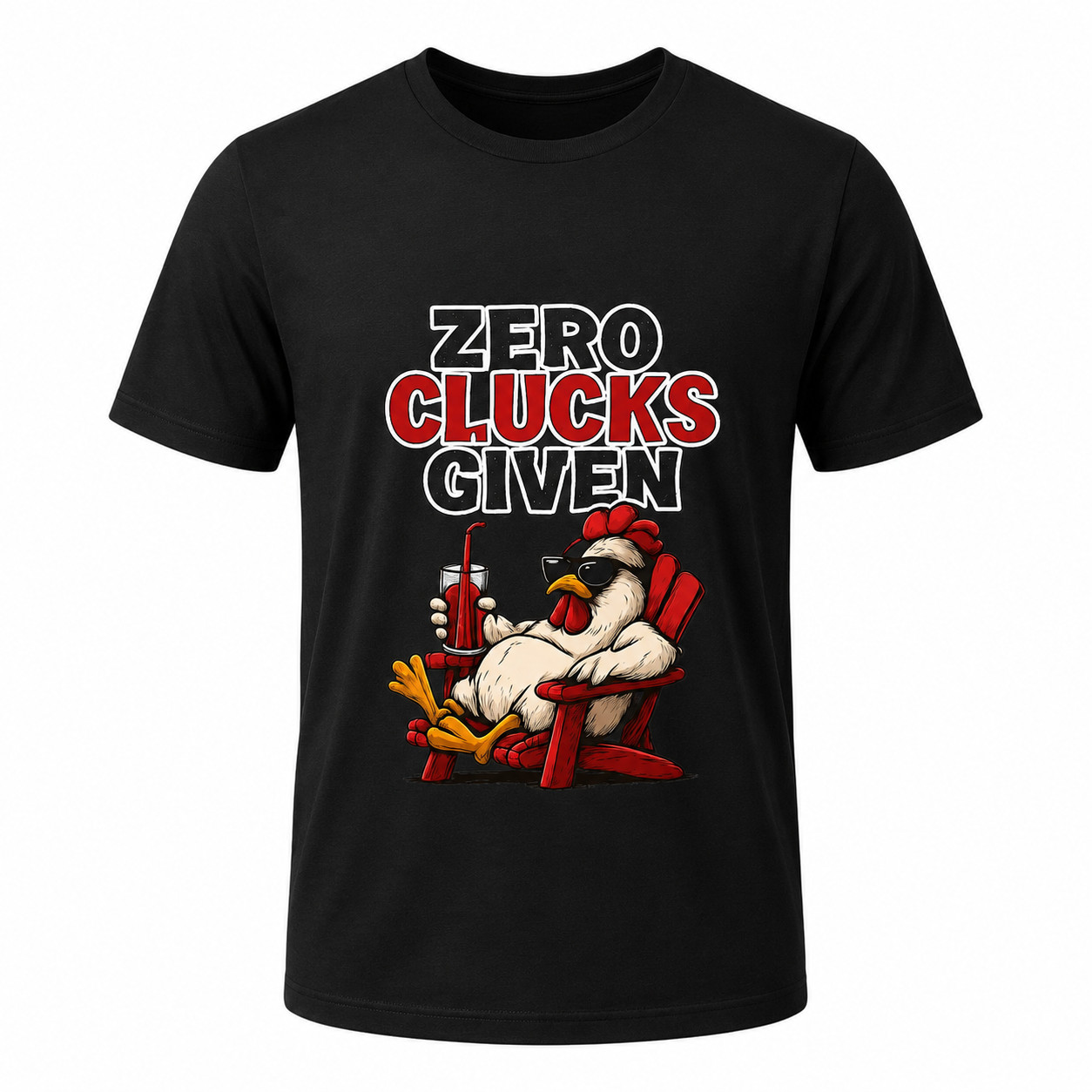 Relaxed Chicken Sunglasses Tee | Sarcastic Farm Humor Shirt | Funny Gift for Men gallery