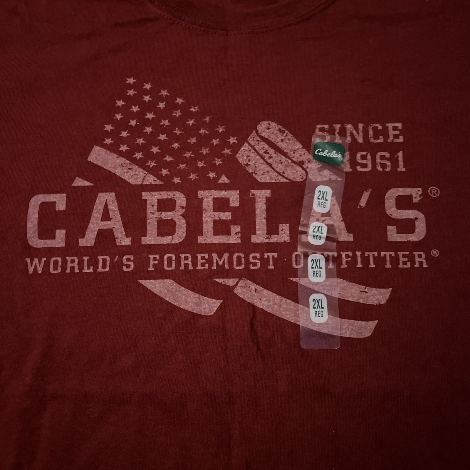 Gilden Cabela’s Red T-Shirt Men’s 2XL gallery