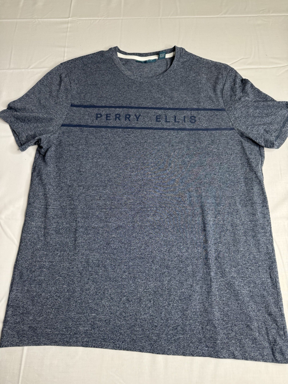 Perry Ellis Men’s Logo Crew Neck Short Sleeve T-Shirt Gray Size L gallery