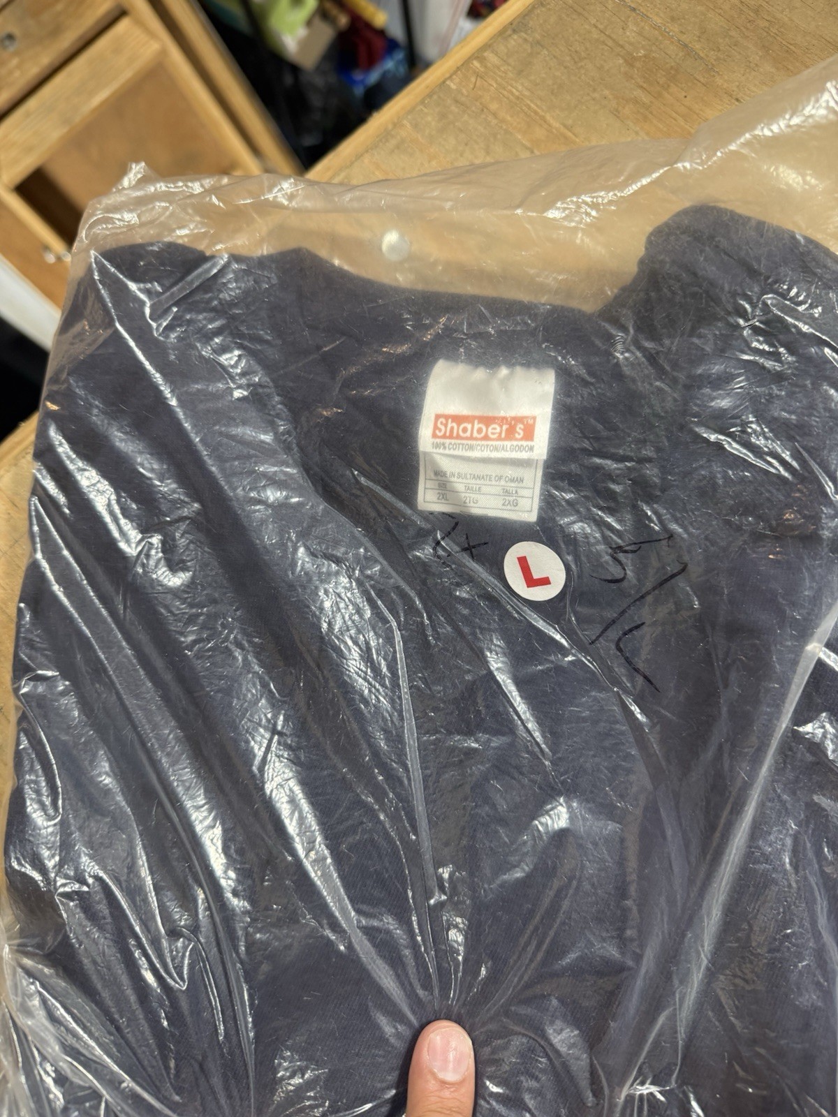 Lot Of 3 Navy 2xL Shaber Brand Premium First Quality Last Of Inventory S/s