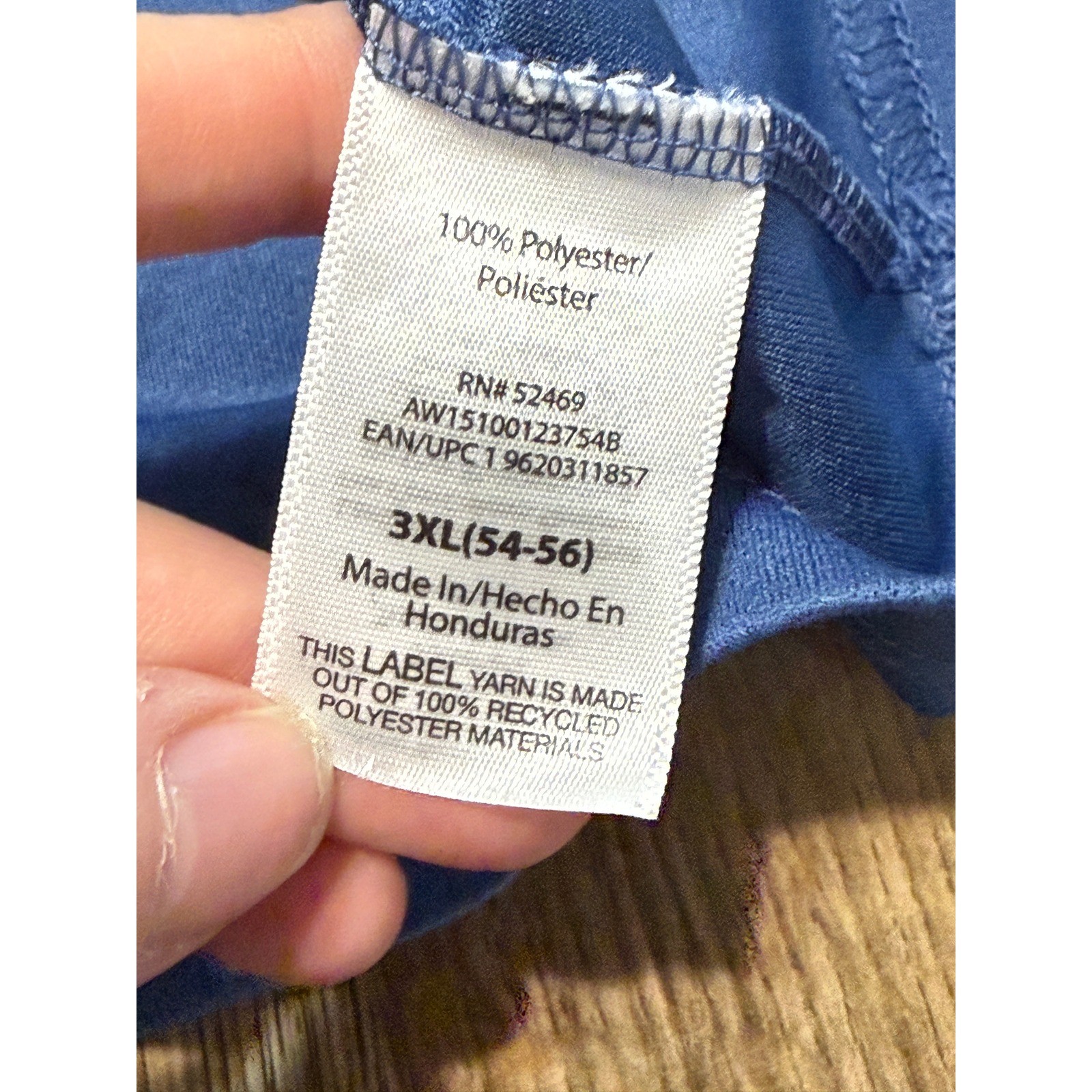 Athletic Works DriWorks Mens 3XL Blue Performance T-Shirt AW15100123754B gallery