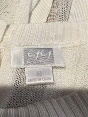 YY Sheer Button Back White Shirt Size Medium