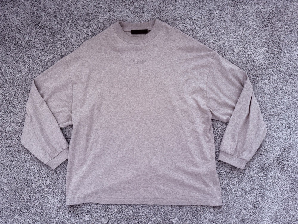Fear of God Essentials Core Heather Long Sleeve Shirt FW23 Men’s Size Small