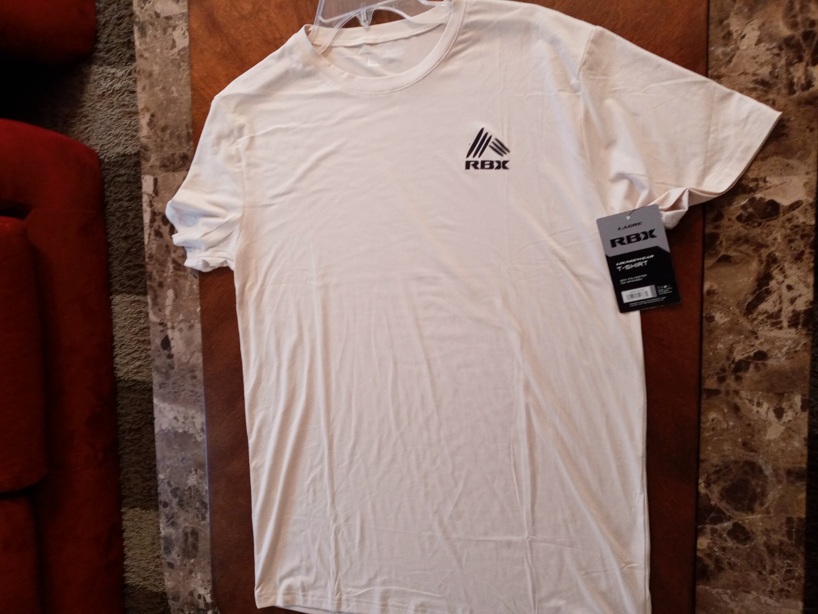 RBX Men's Crew Neck T-shirt Short Sleeve Size LG Ivory Color Casual Active Wear gallery