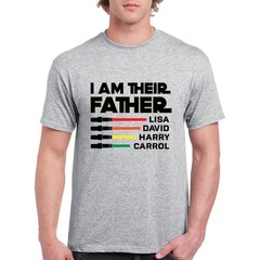 I Am Their Father Tee, Custom Lightsabers Tee, Father’s Day Gift for Dad, Daddy