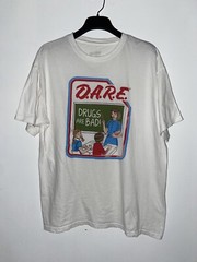 D.A.R.E Keeping Kids Off Drugs Tee XL Rare Find Vintage 1/1 UNI Oversized