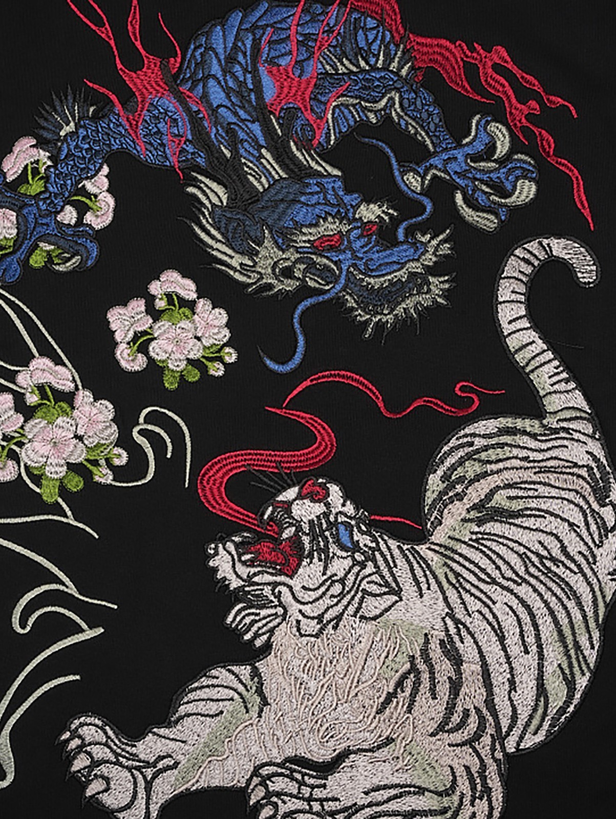Niepce Men's War of Beasts Embroidery Tee Japanese Streetwear T-Shirt gallery