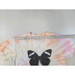 Ed Sheeran Mathematics Tour Tie Dye Butterfly Graphic T-Shirt Mens Large
