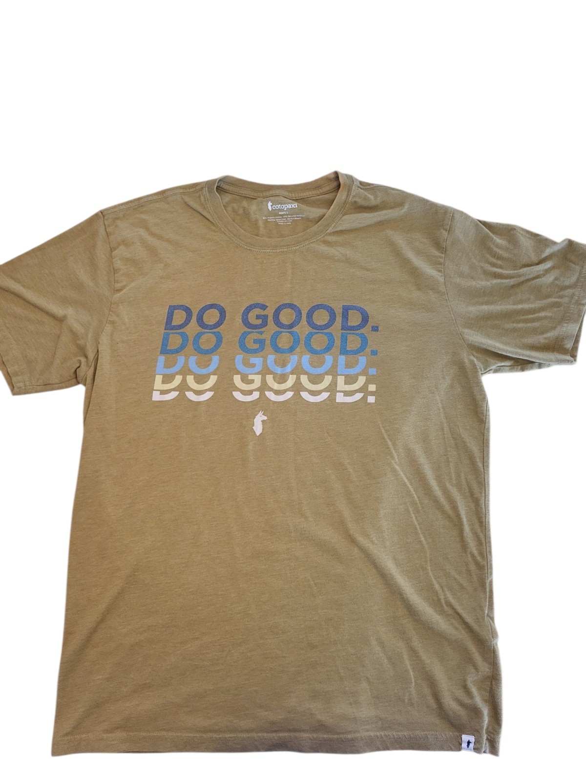 Cotopaxi Do Good Men's beige/green L T-Shirt Organic Cotton Blend Short Sleeve gallery