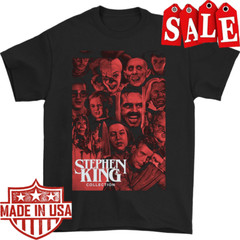 Stephen_King Men’s Unisex Cotton Black T-shirt