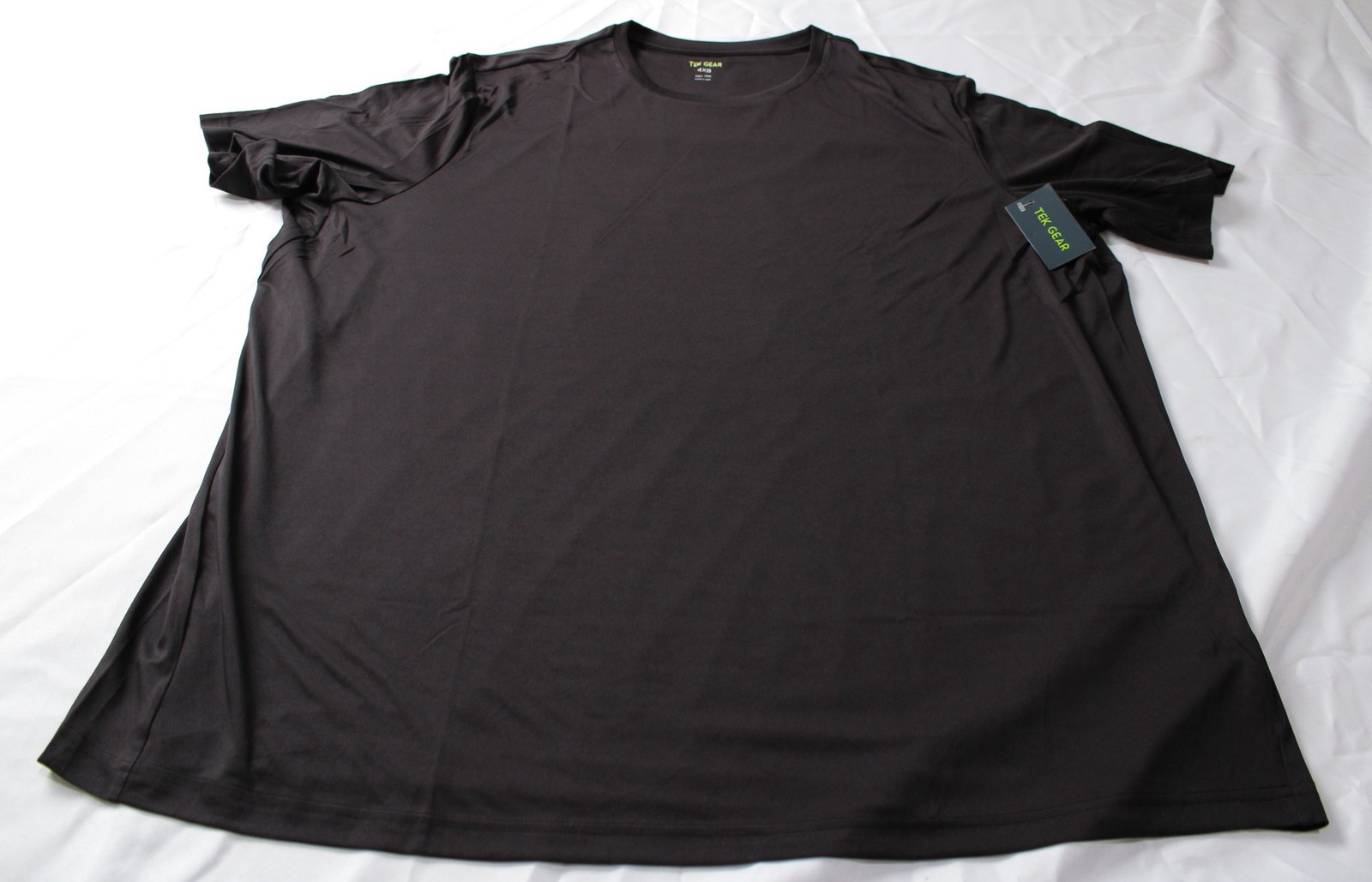 Tek Gear Mens Big & Tall Dry Tek Short Sleeve Tee MP7 Mineral Black Size 4XB NWT gallery
