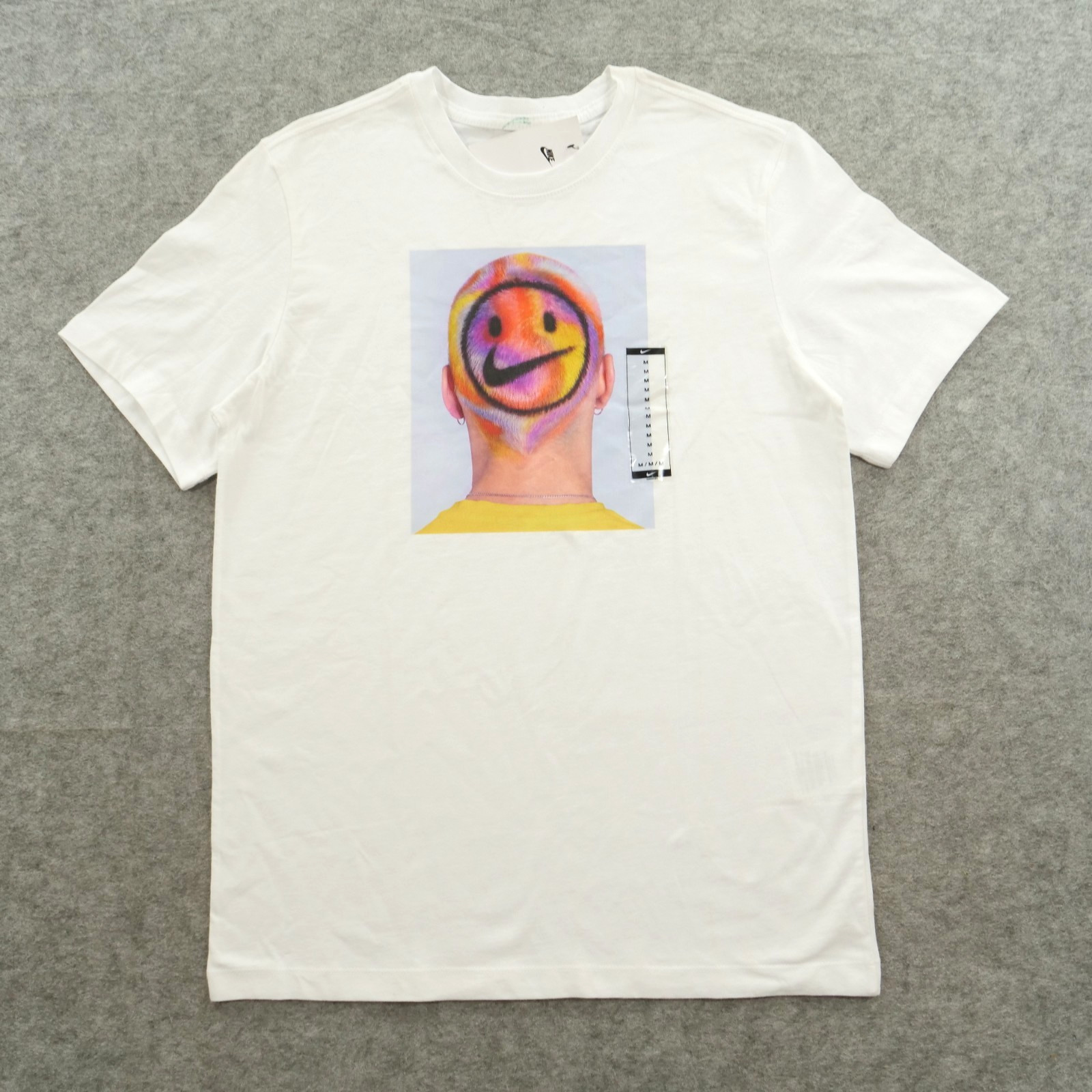 Nike x J Balvin Shirt Mens Medium White Graphic Print Crew Neck Short Sleeve New